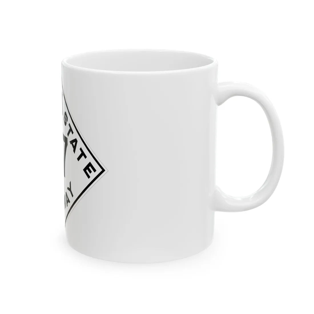 Oklahoma 57 1948 (Oklahoma) (Road Sign) White Coffee Mug - Go Mug Yourself