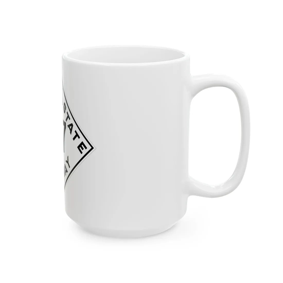 Oklahoma 57 1948 (Oklahoma) (Road Sign) White Coffee Mug - Go Mug Yourself