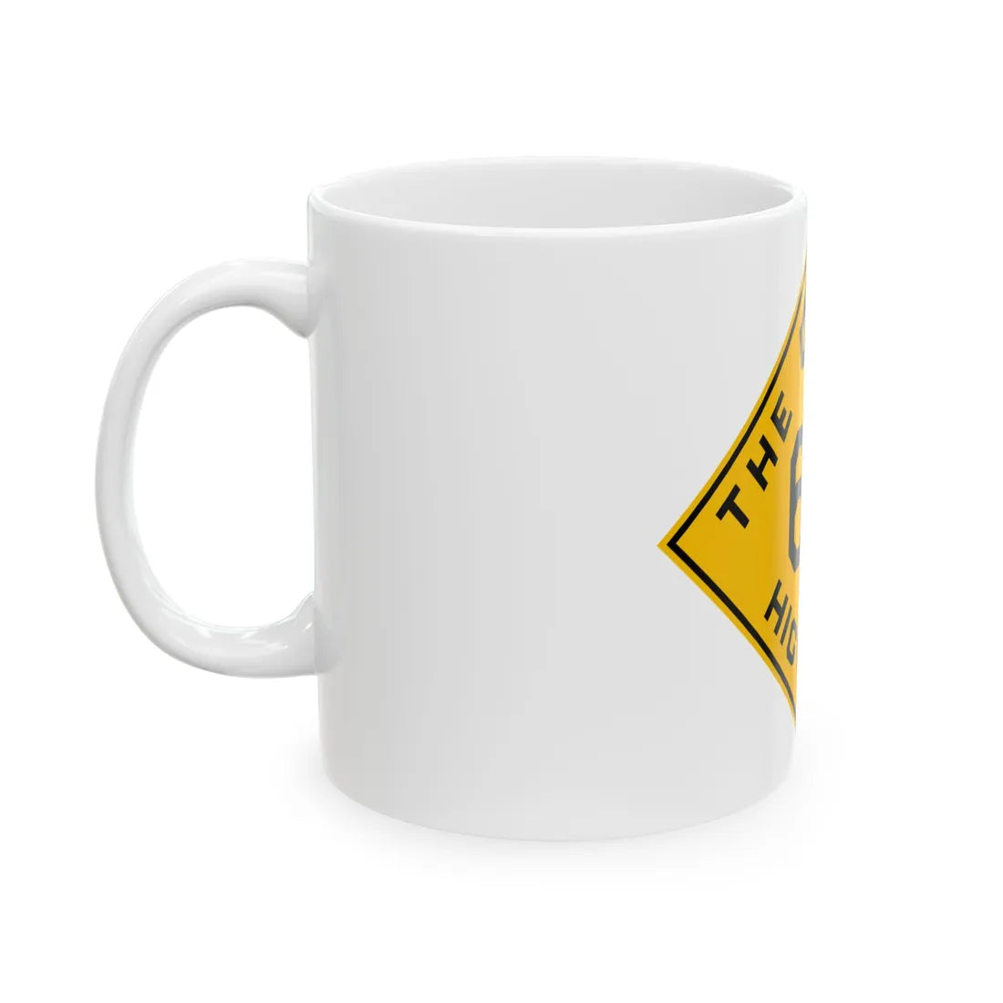 Oklahoma 60 1924 (Oklahoma) (Road Sign) White Coffee Mug - Go Mug Yourself