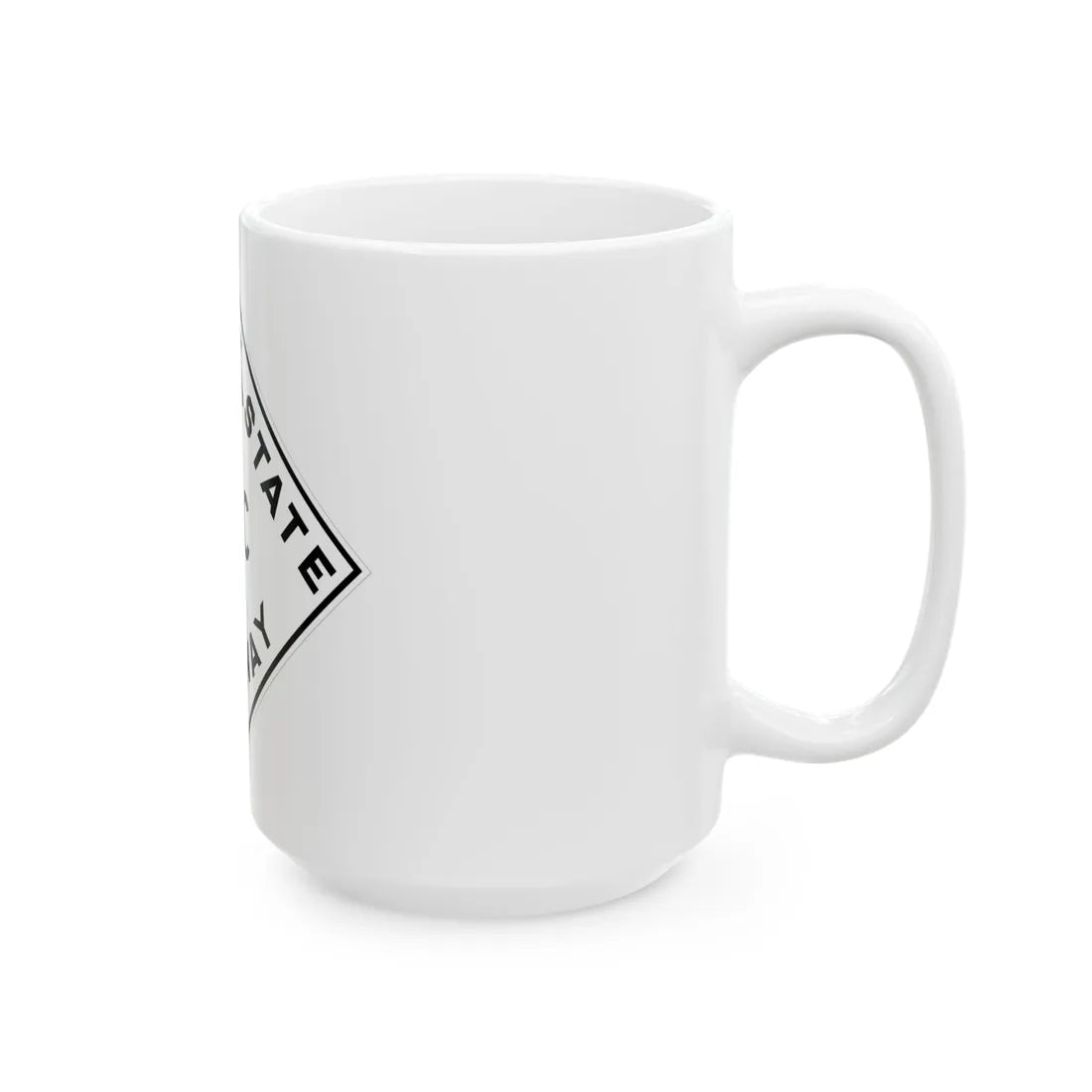 Oklahoma 7C 1948 (Oklahoma) (Road Sign) White Coffee Mug - Go Mug Yourself