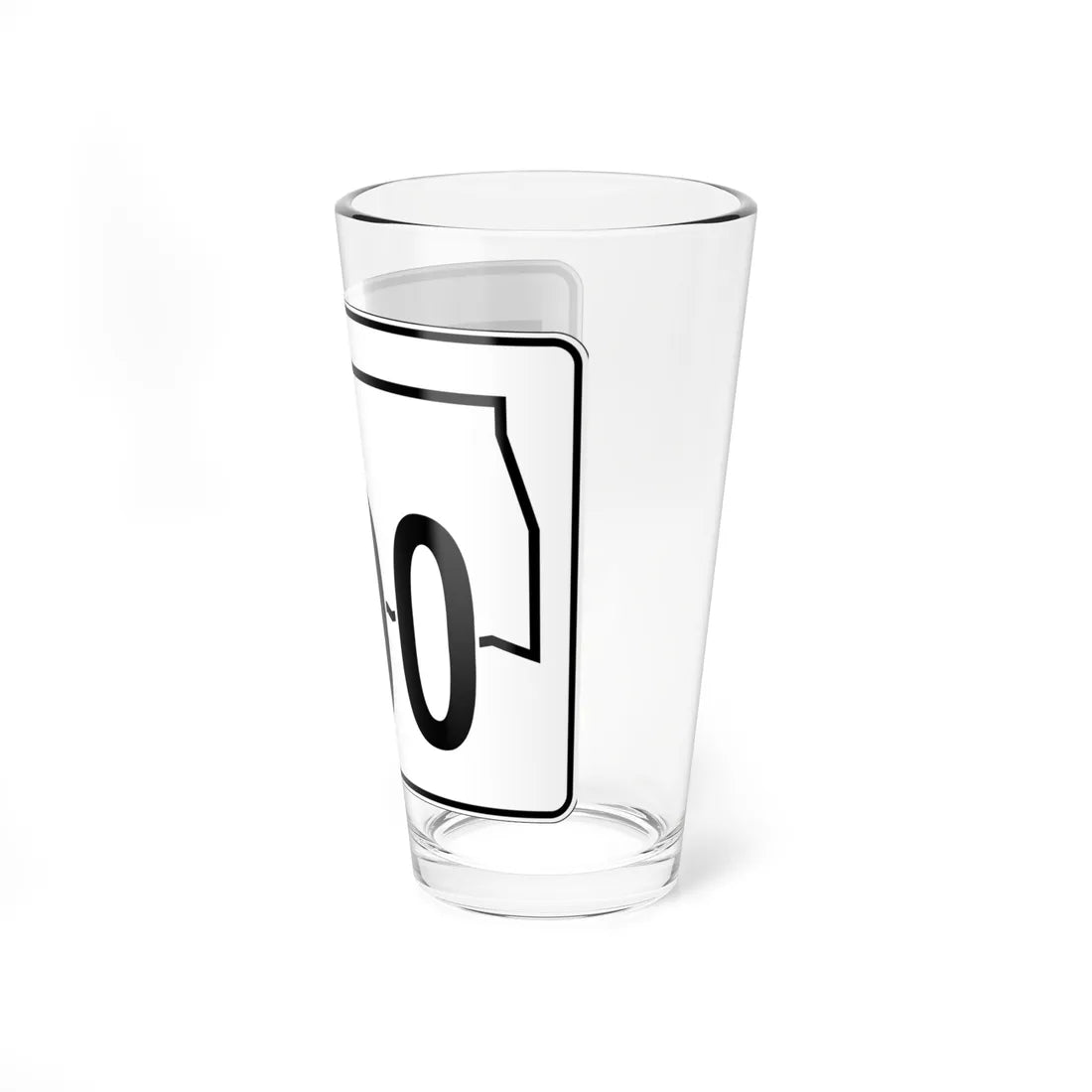 Oklahoma State Highway 00 (Oklahoma) (Road Sign) Pint Glss 16oz - Go Mug Yourself