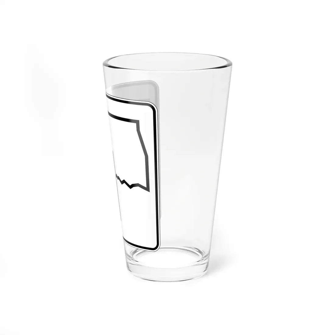 Oklahoma State Highway 1 (Oklahoma) (Road Sign) Pint Glass 16oz - Go Mug Yourself