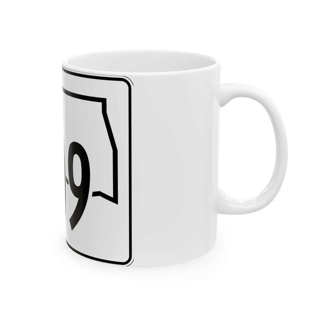 Oklahoma State Highway 109 (Oklahoma) (Road Sign) White Coffee Mug - Go Mug Yourself