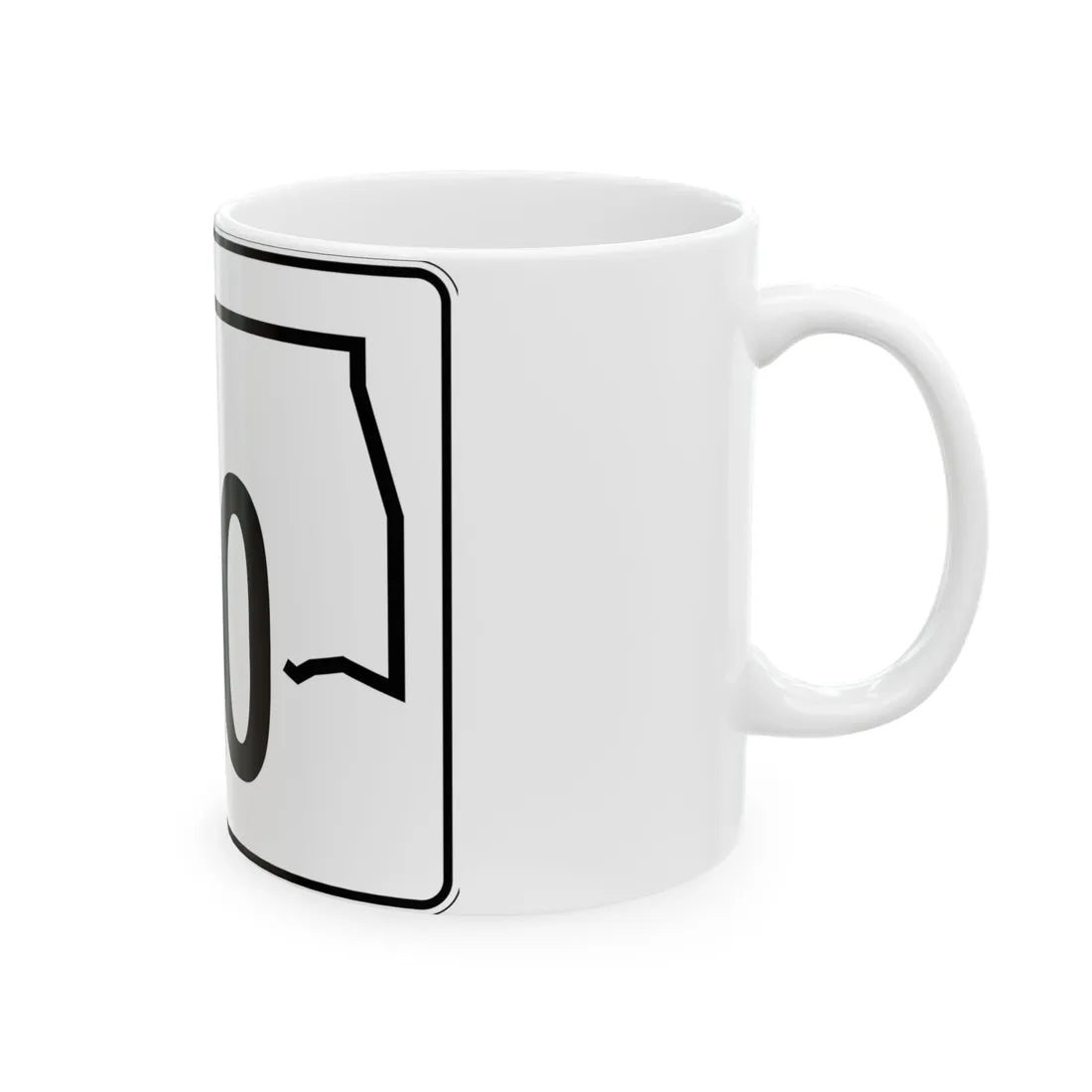 Oklahoma State Highway 110 (Oklahoma) (Road Sign) White Coffee Mug - Go Mug Yourself