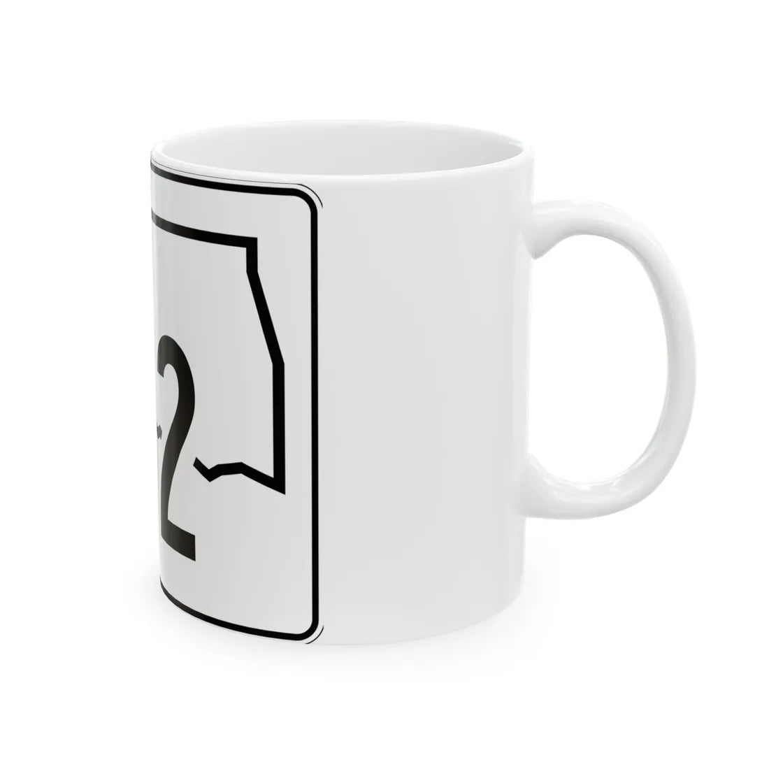 Oklahoma State Highway 112 (Oklahoma) (Road Sign) White Coffee Mug - Go Mug Yourself