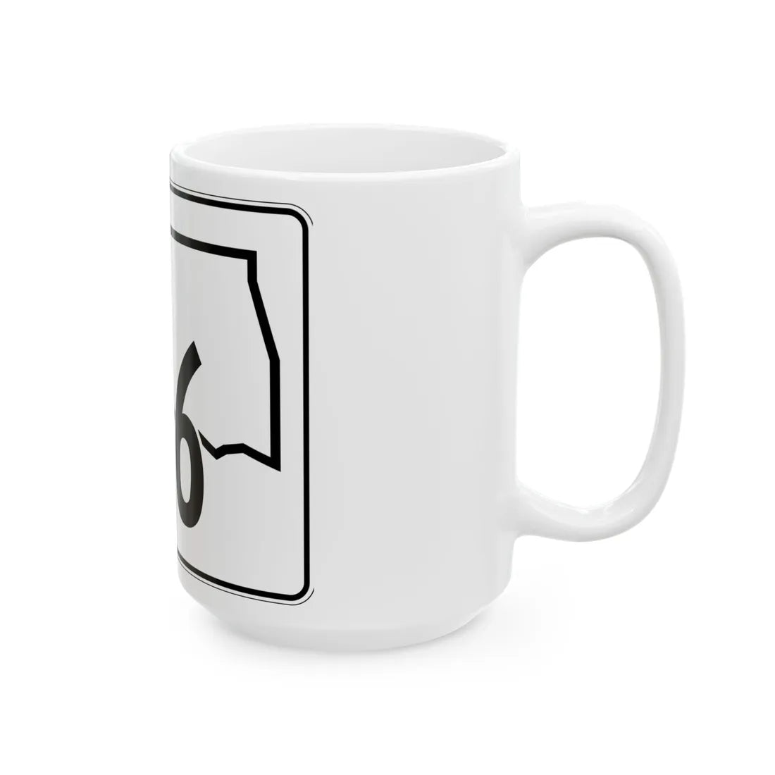 Oklahoma State Highway 116 (Oklahoma) (Road Sign) White Coffee Mug - Go Mug Yourself