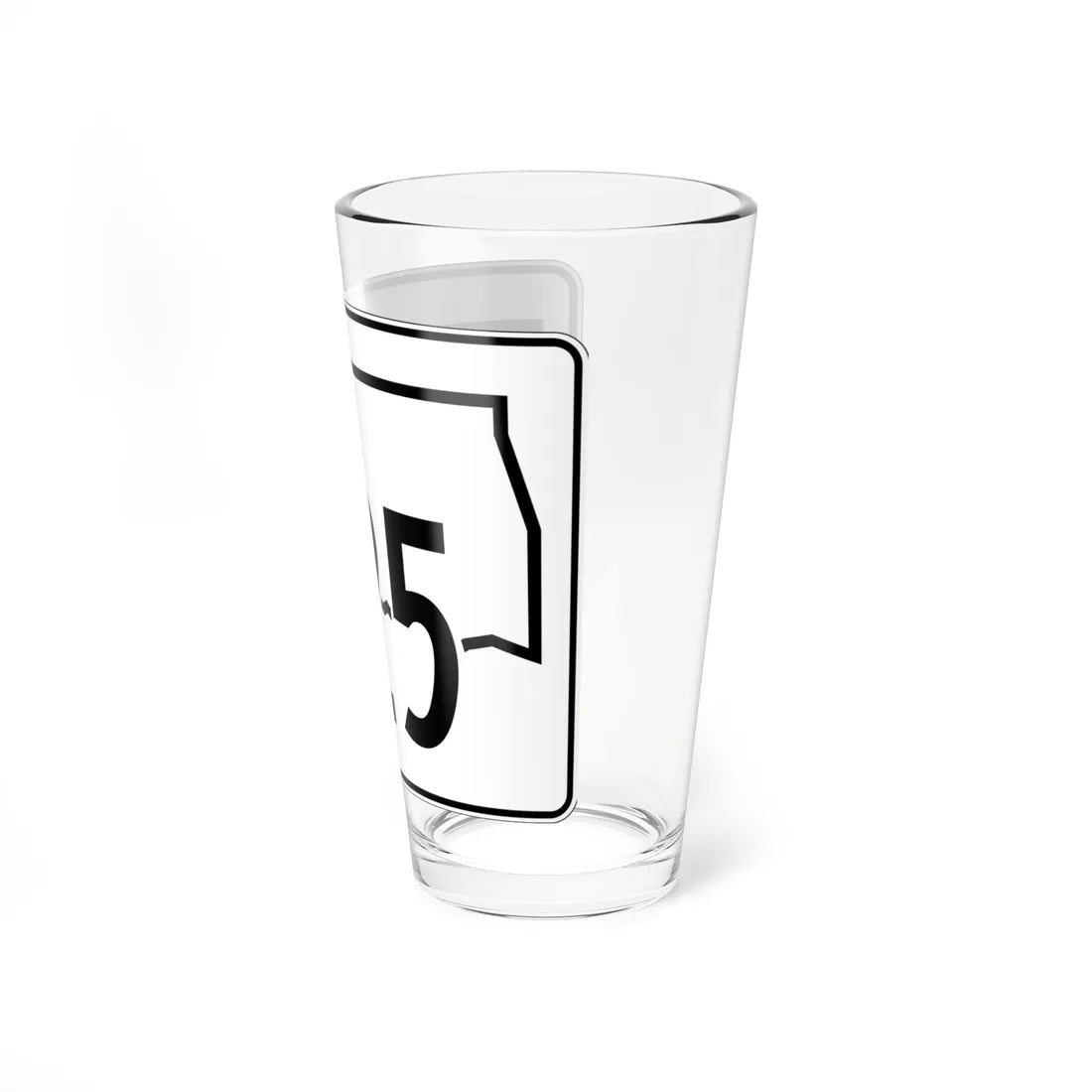 Oklahoma State Highway 125 (Oklahoma) (Road Sign) Pint Glss 16oz - Go Mug Yourself