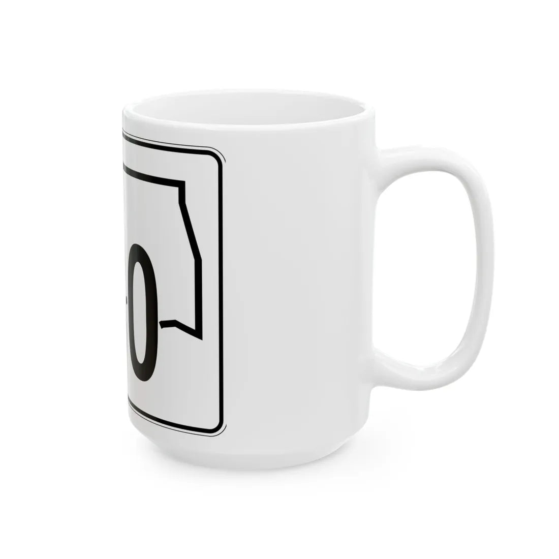 Oklahoma State Highway 130 (Oklahoma) (Road Sign) White Coffee Mug - Go Mug Yourself