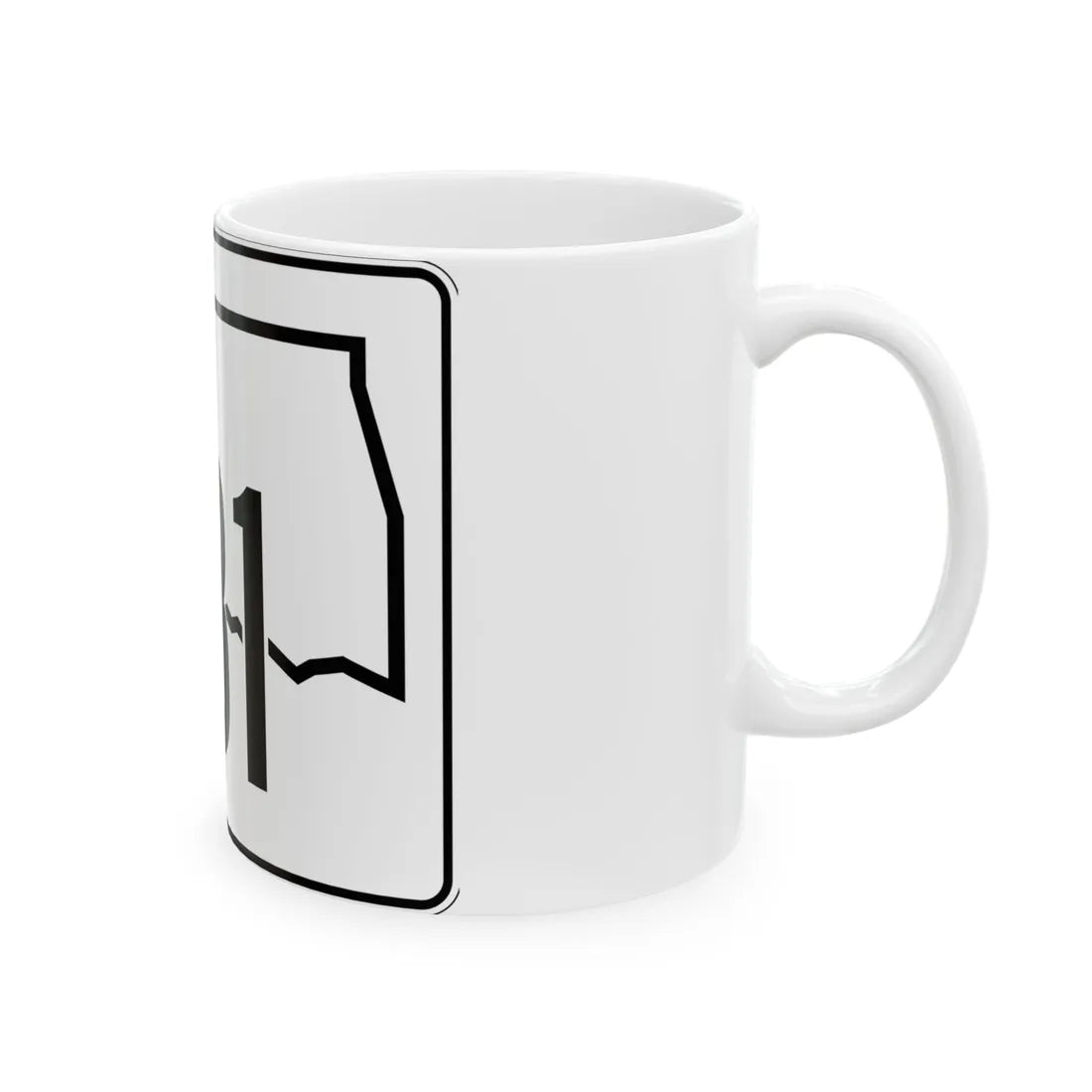 Oklahoma State Highway 131 (Oklahoma) (Road Sign) White Coffee Mug - Go Mug Yourself