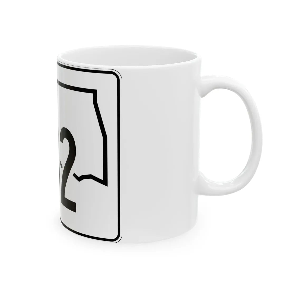Oklahoma State Highway 132 (Oklahoma) (Road Sign) White Coffee Mug - Go Mug Yourself