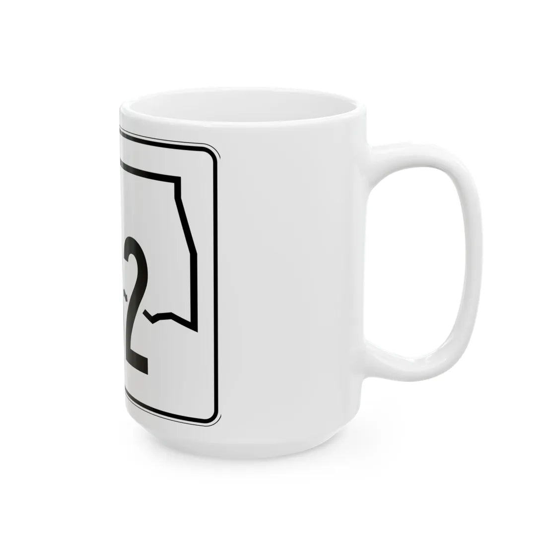 Oklahoma State Highway 132 (Oklahoma) (Road Sign) White Coffee Mug - Go Mug Yourself