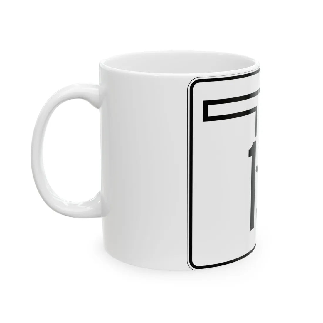 Oklahoma State Highway 133 (Oklahoma) (Road Sign) White Coffee Mug - Go Mug Yourself