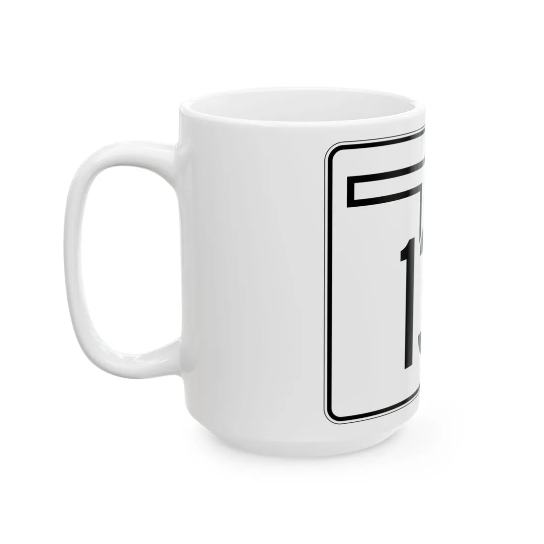 Oklahoma State Highway 135 (Oklahoma) (Road Sign) White Coffee Mug - Go Mug Yourself