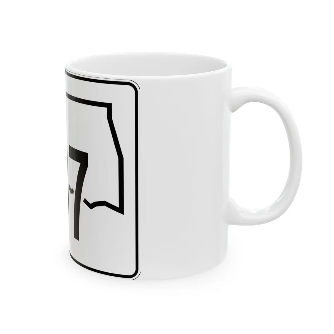 Oklahoma State Highway 137 (Oklahoma) (Road Sign) White Coffee Mug - Go Mug Yourself