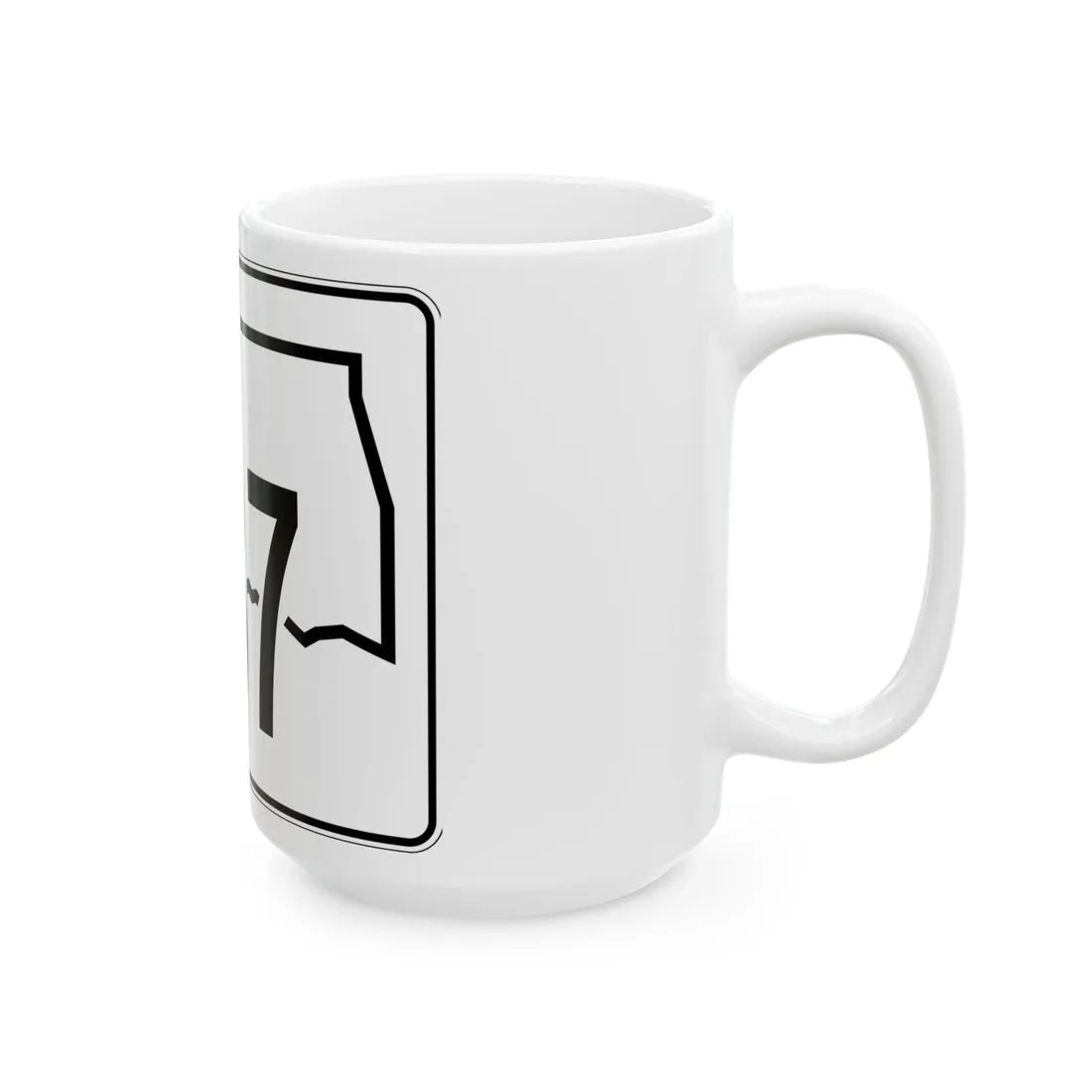 Oklahoma State Highway 137 (Oklahoma) (Road Sign) White Coffee Mug - Go Mug Yourself