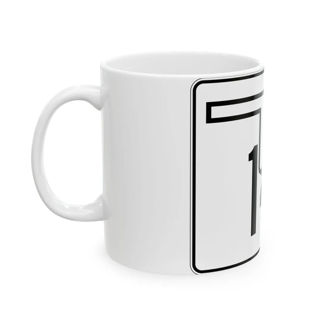 Oklahoma State Highway 141 (Oklahoma) (Road Sign) White Coffee Mug - Go Mug Yourself