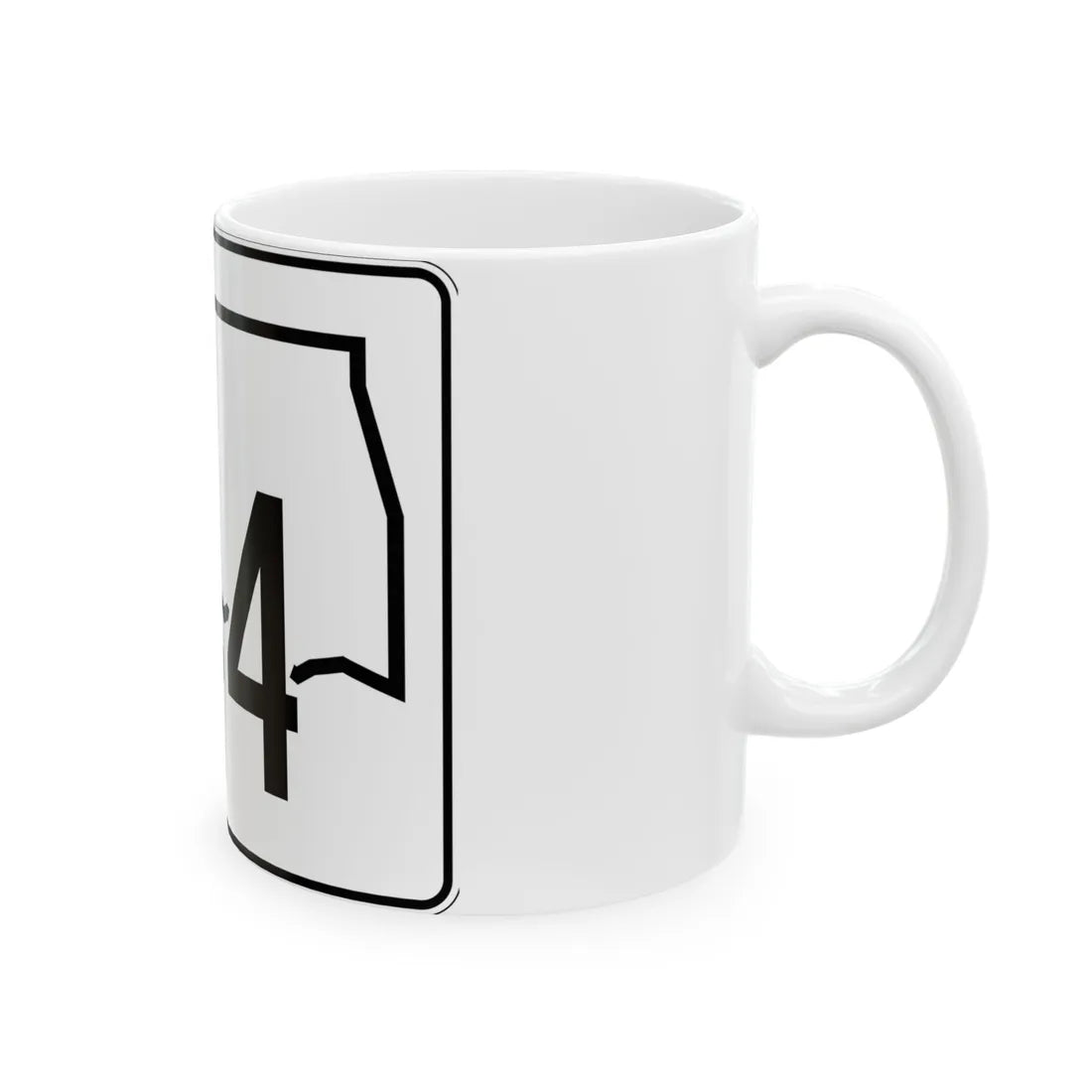 Oklahoma State Highway 144 (Oklahoma) (Road Sign) White Coffee Mug - Go Mug Yourself