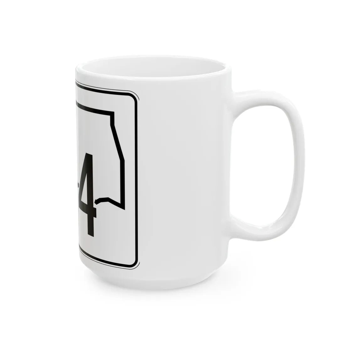 Oklahoma State Highway 144 (Oklahoma) (Road Sign) White Coffee Mug - Go Mug Yourself