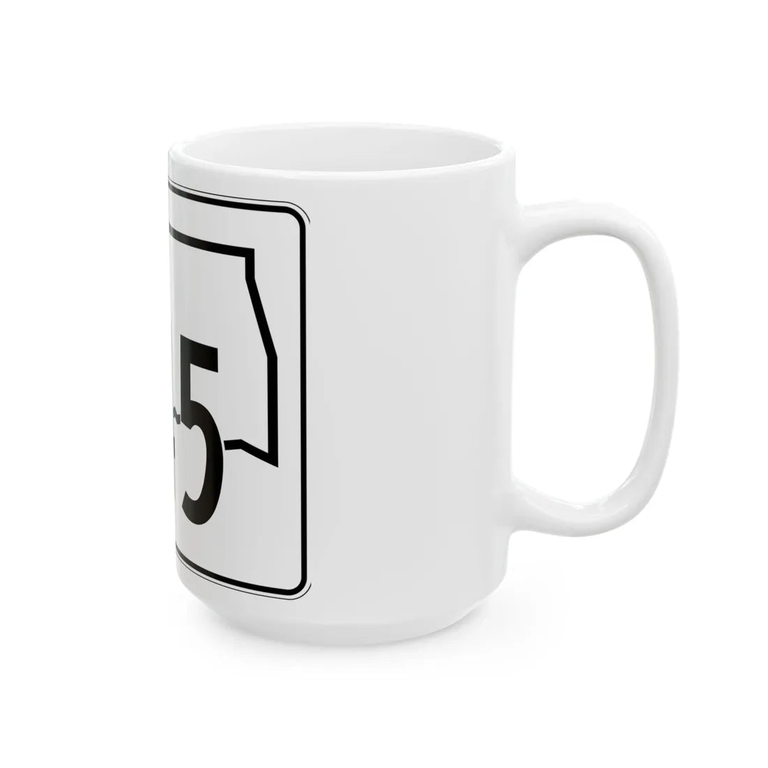 Oklahoma State Highway 145 (Oklahoma) (Road Sign) White Coffee Mug - Go Mug Yourself