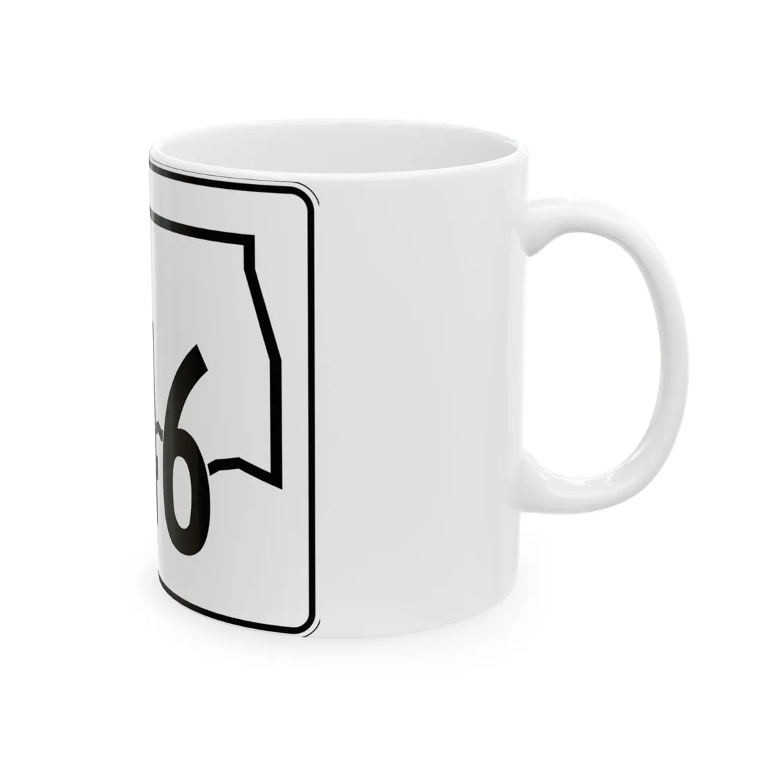 Oklahoma State Highway 146 (Oklahoma) (Road Sign) White Coffee Mug - Go Mug Yourself