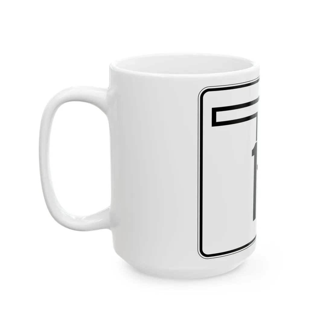 Oklahoma State Highway 151 (Oklahoma) (Road Sign) White Coffee Mug - Go Mug Yourself