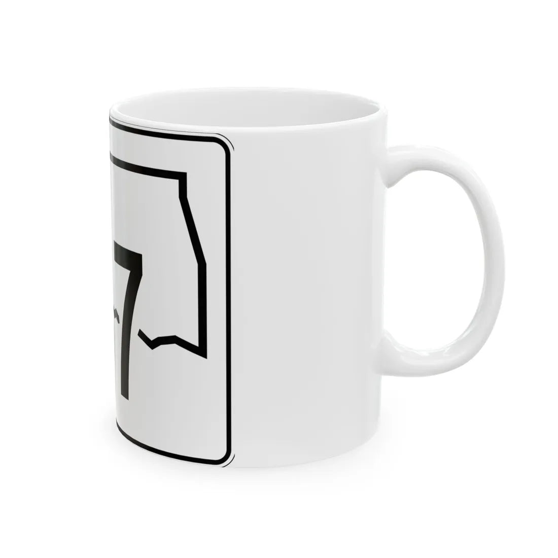 Oklahoma State Highway 167 (Oklahoma) (Road Sign) White Coffee Mug - Go Mug Yourself