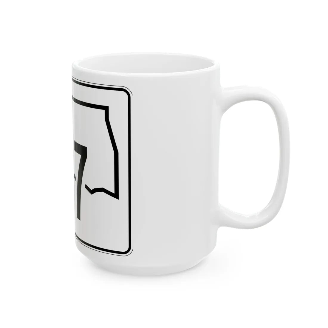 Oklahoma State Highway 167 (Oklahoma) (Road Sign) White Coffee Mug - Go Mug Yourself