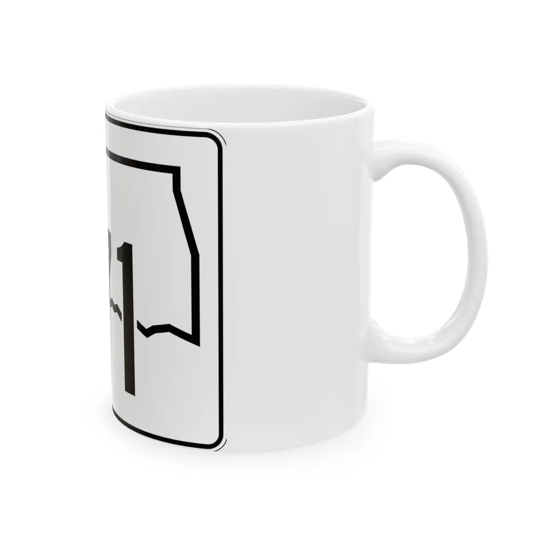 Oklahoma State Highway 171 (Oklahoma) (Road Sign) White Coffee Mug - Go Mug Yourself