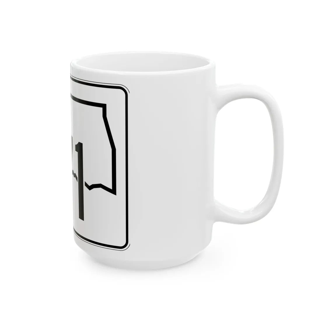 Oklahoma State Highway 171 (Oklahoma) (Road Sign) White Coffee Mug - Go Mug Yourself