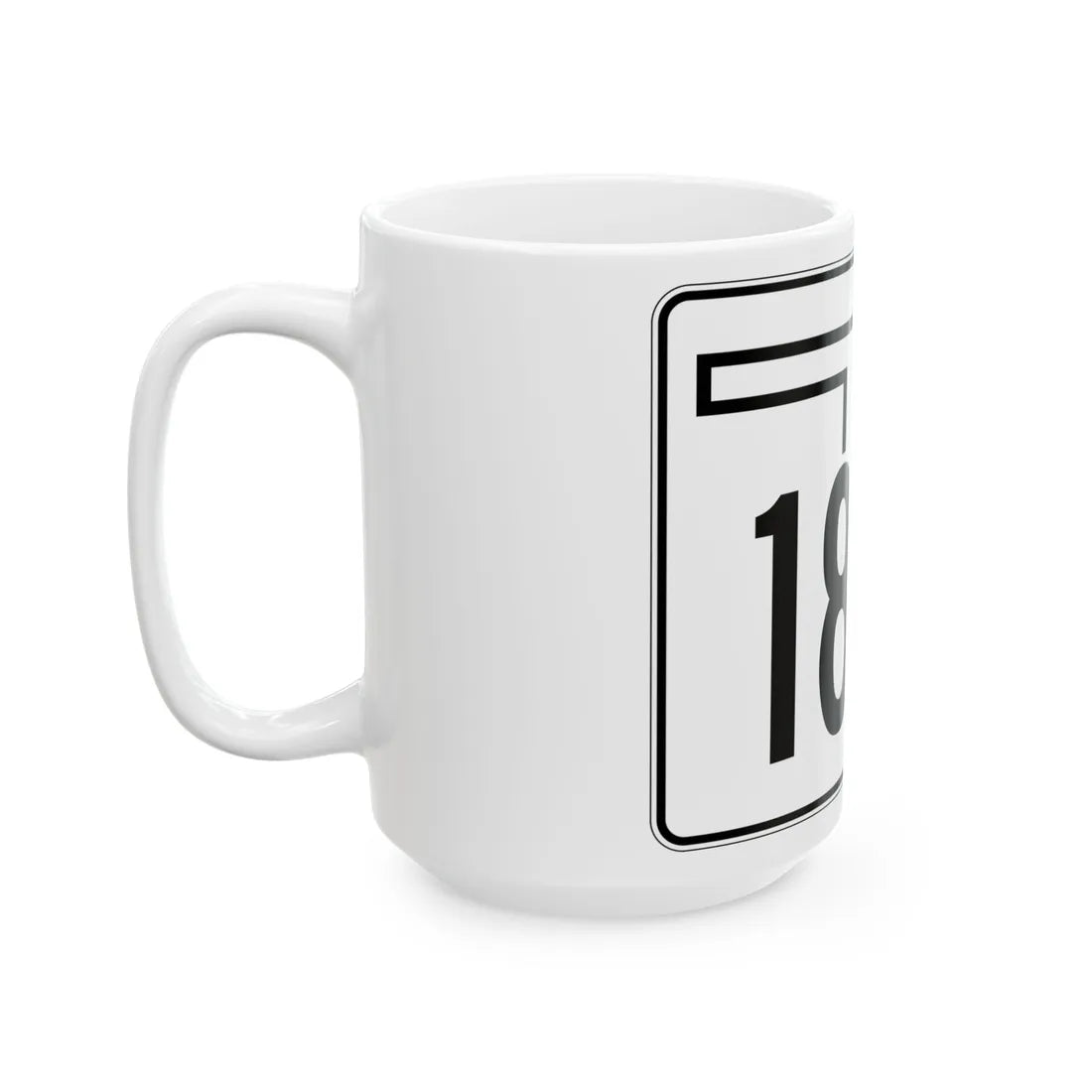 Oklahoma State Highway 183A (Oklahoma) (Road Sign) White Coffee Mug - Go Mug Yourself