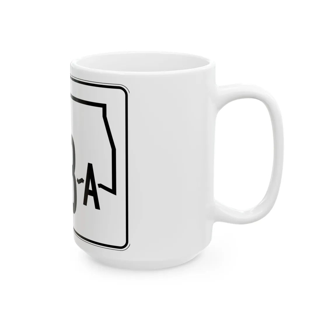 Oklahoma State Highway 183A (Oklahoma) (Road Sign) White Coffee Mug - Go Mug Yourself