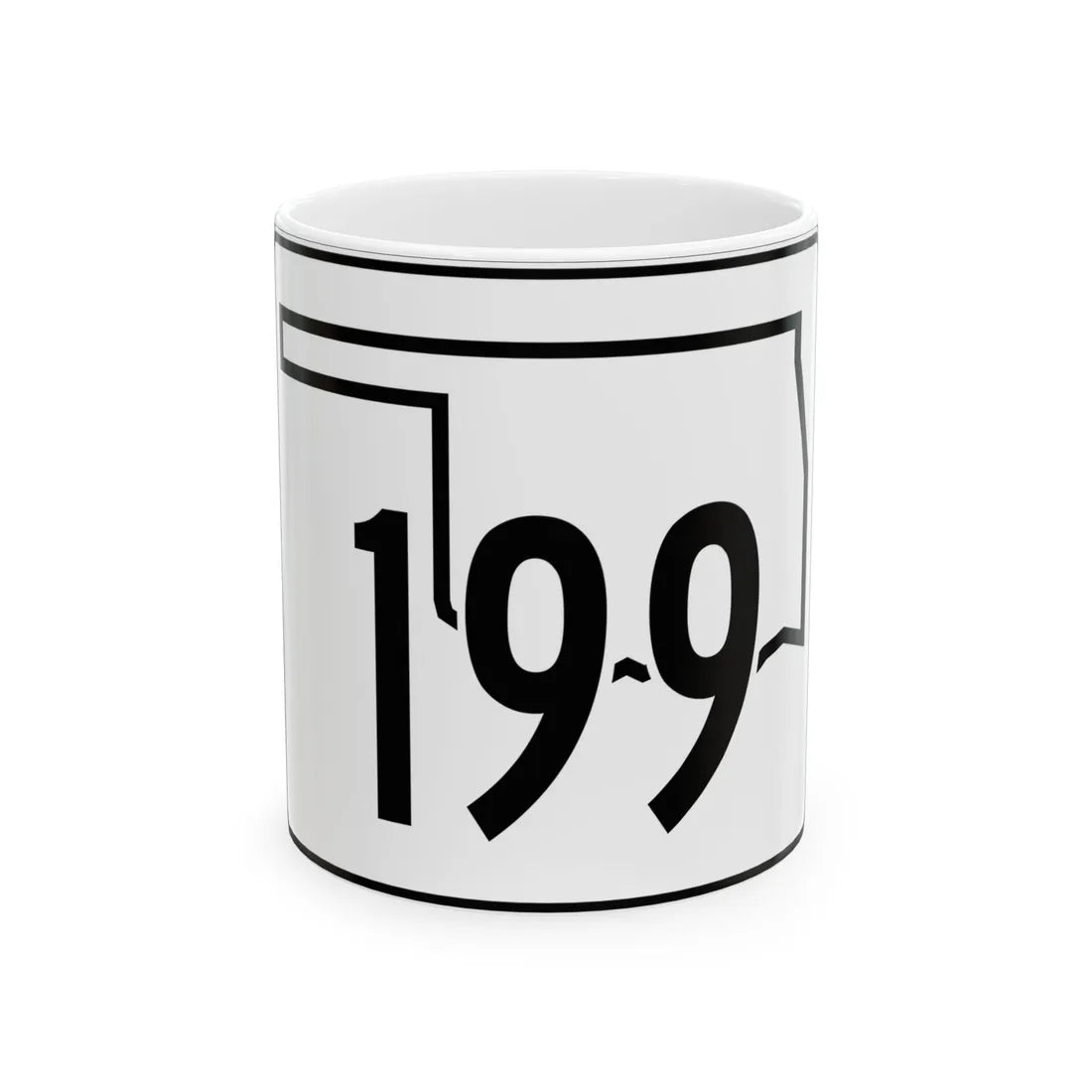 Oklahoma State Highway 199 (Oklahoma) (Road Sign) White Coffee Mug 11oz - Go Mug Yourself