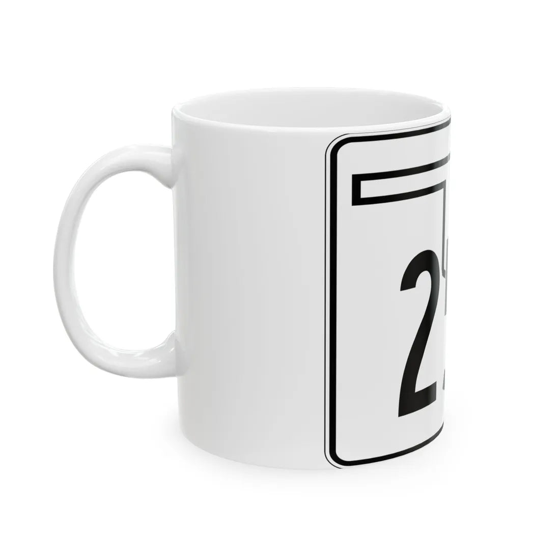Oklahoma State Highway 251A (Oklahoma) (Road Sign) White Coffee Mug - Go Mug Yourself