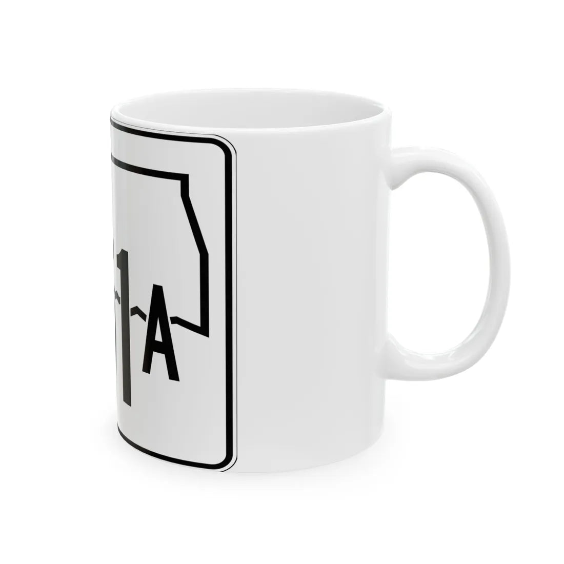 Oklahoma State Highway 251A (Oklahoma) (Road Sign) White Coffee Mug - Go Mug Yourself