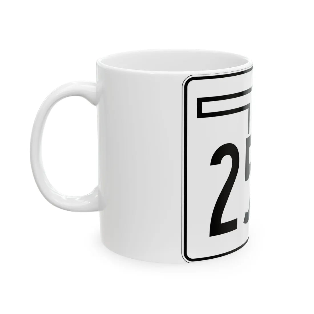 Oklahoma State Highway 259A (Oklahoma) (Road Sign) White Coffee Mug - Go Mug Yourself
