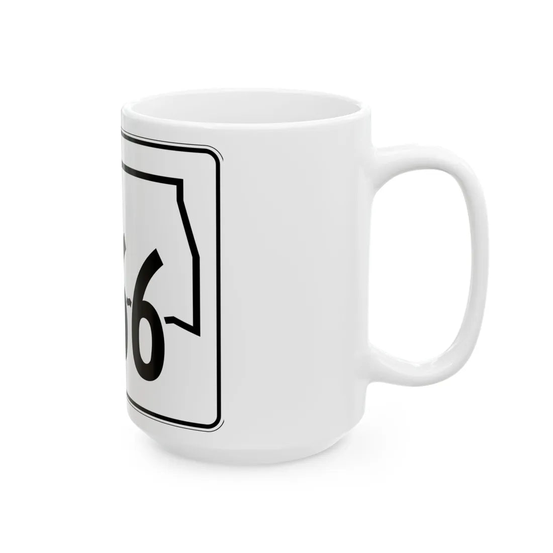 Oklahoma State Highway 266 (Oklahoma) (Road Sign) White Coffee Mug - Go Mug Yourself