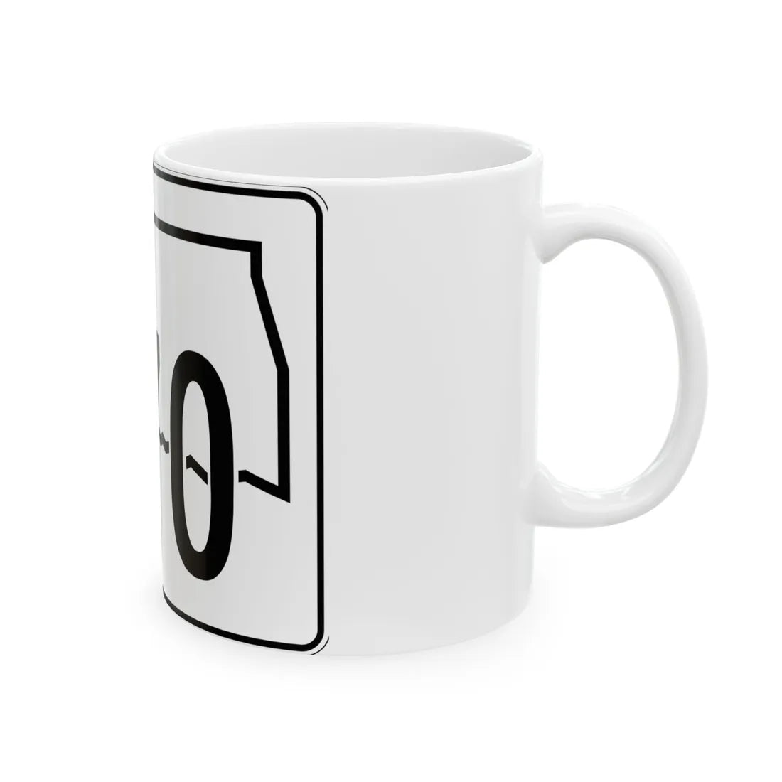 Oklahoma State Highway 270 (Oklahoma) (Road Sign) White Coffee Mug - Go Mug Yourself