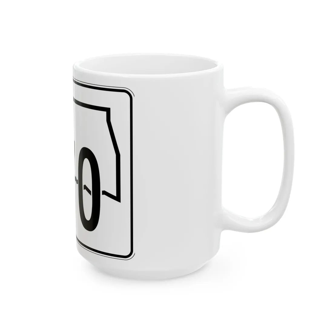 Oklahoma State Highway 270 (Oklahoma) (Road Sign) White Coffee Mug - Go Mug Yourself