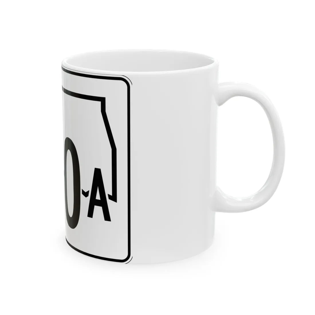 Oklahoma State Highway 270A (Oklahoma) (Road Sign) White Coffee Mug - Go Mug Yourself