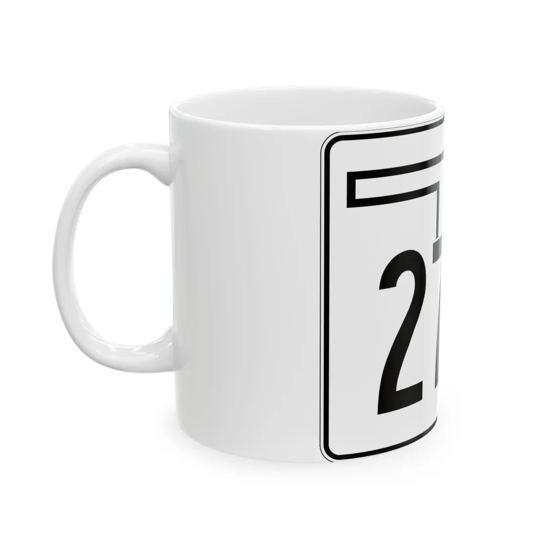 Oklahoma State Highway 271A (Oklahoma) (Road Sign) White Coffee Mug - Go Mug Yourself