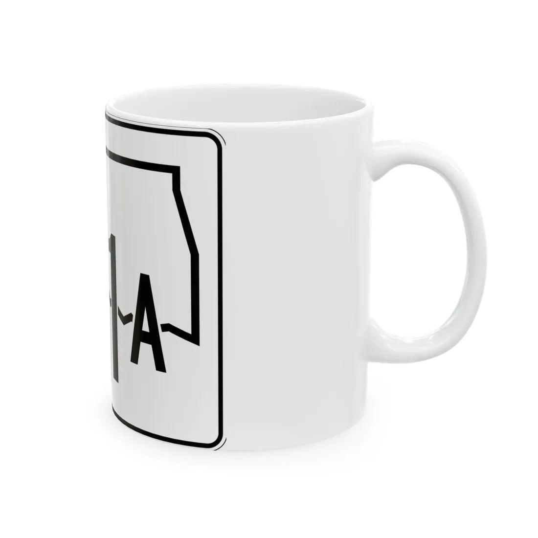Oklahoma State Highway 281A (Oklahoma) (Road Sign) White Coffee Mug - Go Mug Yourself