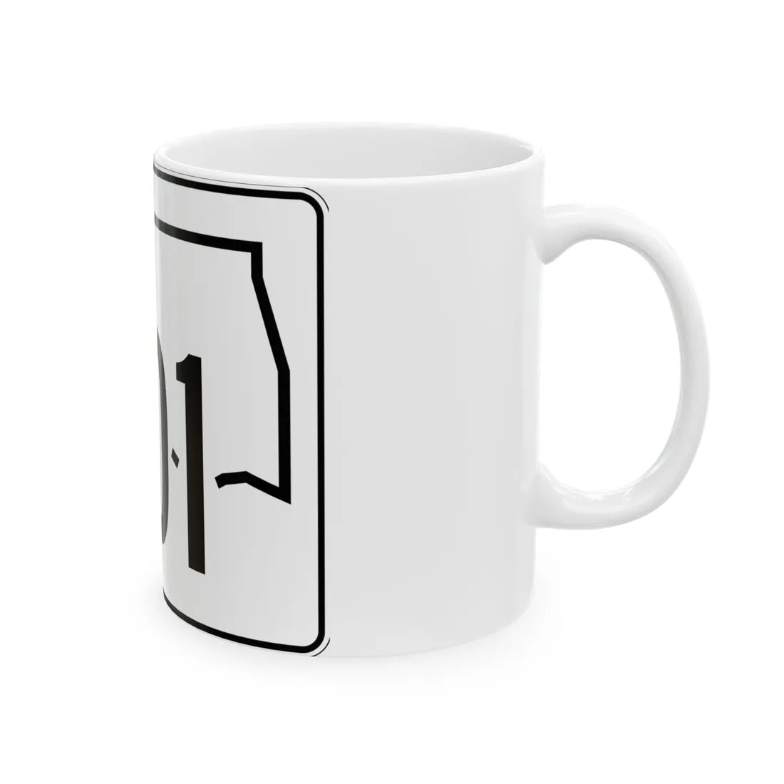 Oklahoma State Highway 301 (Oklahoma) (Road Sign) White Coffee Mug - Go Mug Yourself