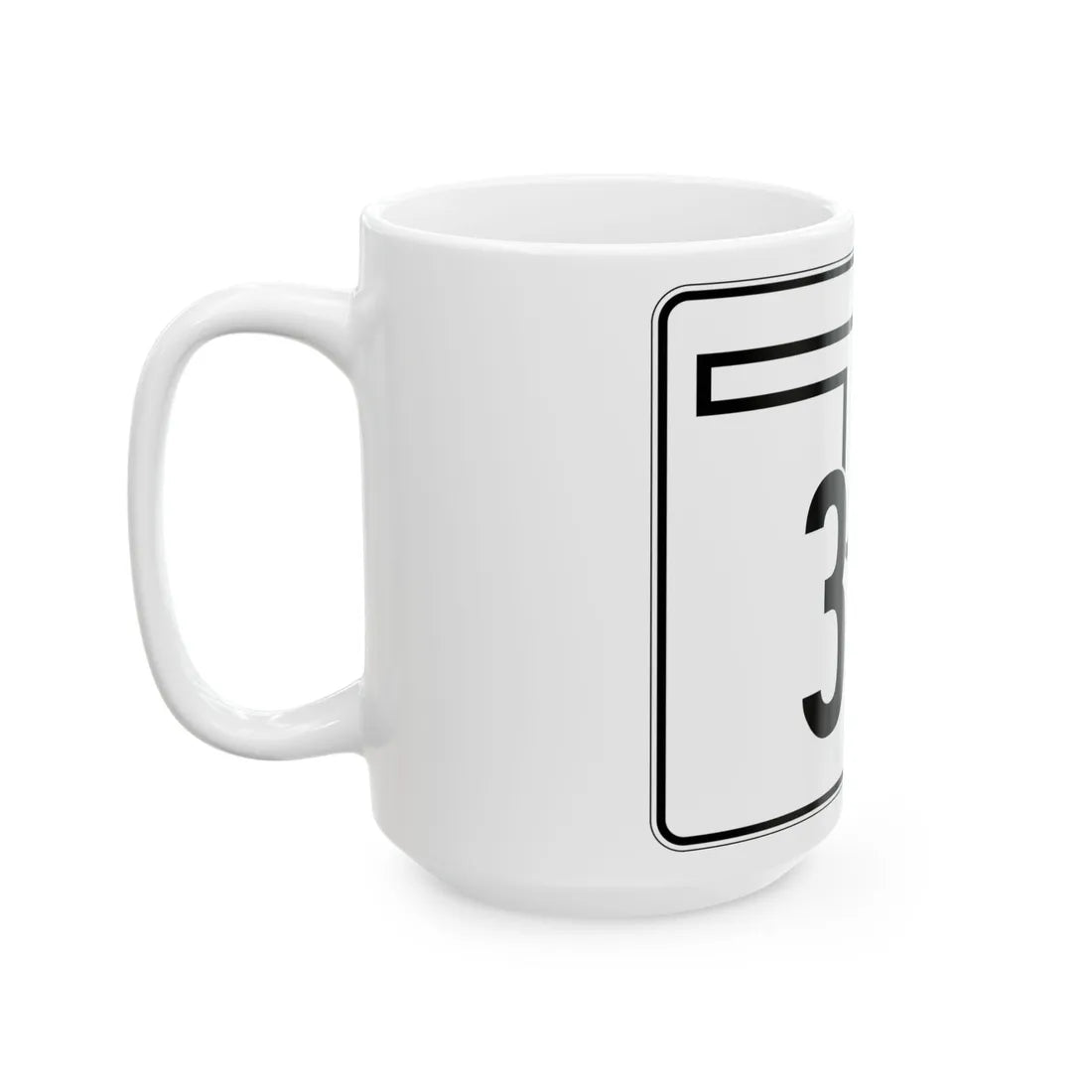 Oklahoma State Highway 325 (Oklahoma) (Road Sign) White Coffee Mug - Go Mug Yourself