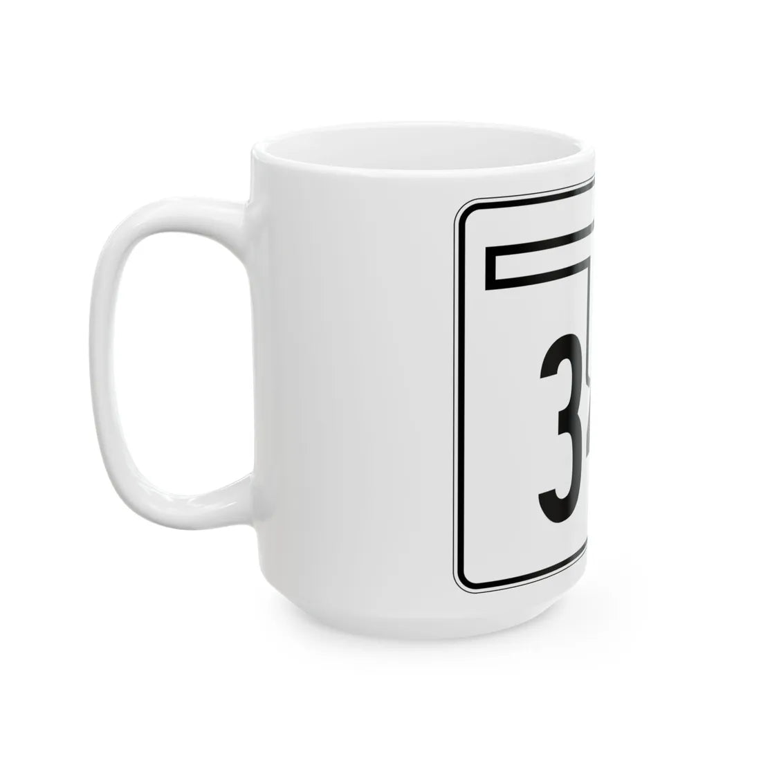 Oklahoma State Highway 344 (Oklahoma) (Road Sign) White Coffee Mug - Go Mug Yourself