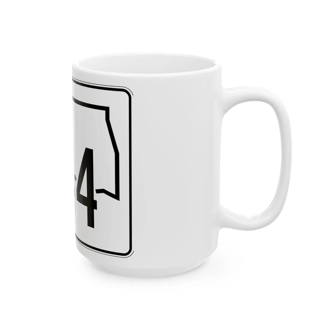 Oklahoma State Highway 344 (Oklahoma) (Road Sign) White Coffee Mug - Go Mug Yourself