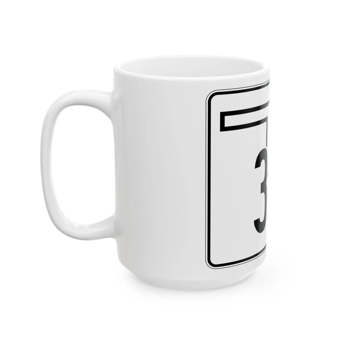 Oklahoma State Highway 351 (Oklahoma) (Road Sign) White Coffee Mug - Go Mug Yourself