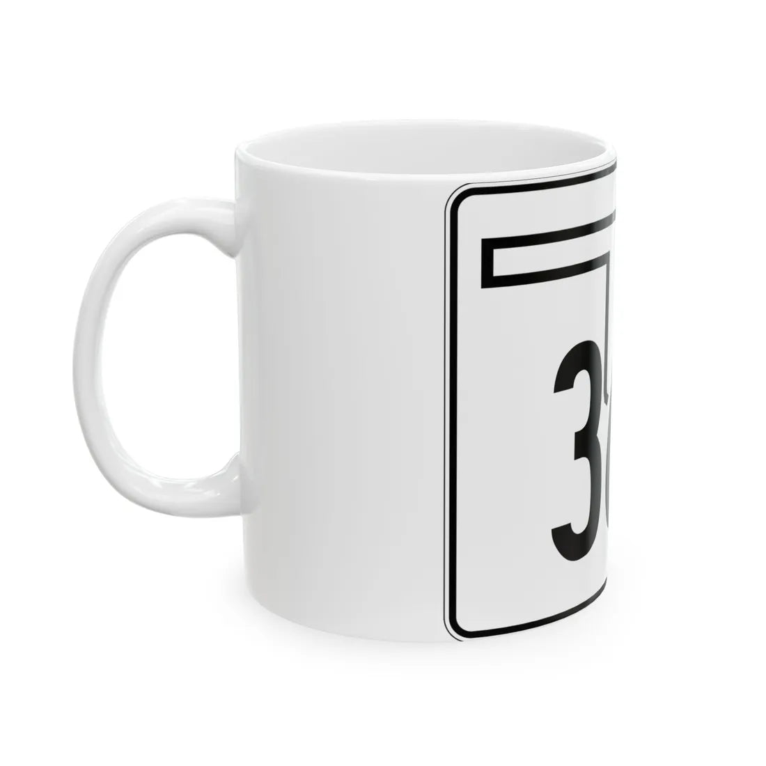 Oklahoma State Highway 364 (Oklahoma) (Road Sign) White Coffee Mug - Go Mug Yourself