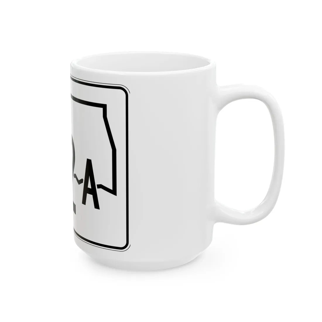 Oklahoma State Highway 412A (Oklahoma) (Road Sign) White Coffee Mug - Go Mug Yourself
