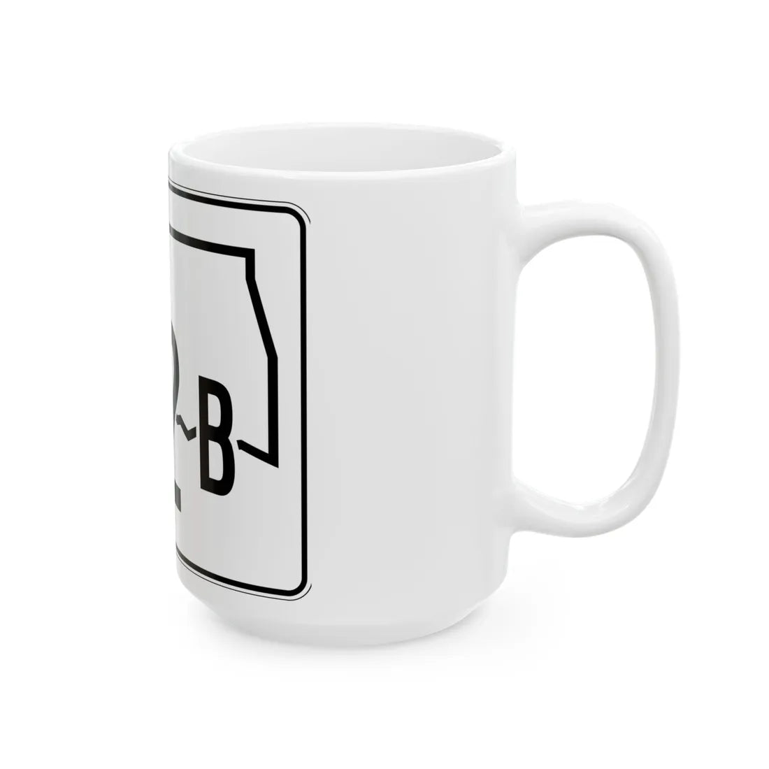 Oklahoma State Highway 412B (Oklahoma) (Road Sign) White Coffee Mug - Go Mug Yourself