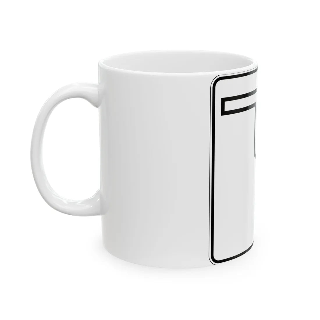 Oklahoma State Highway blank (Oklahoma) (Road Sign) White Coffee Mug - Go Mug Yourself
